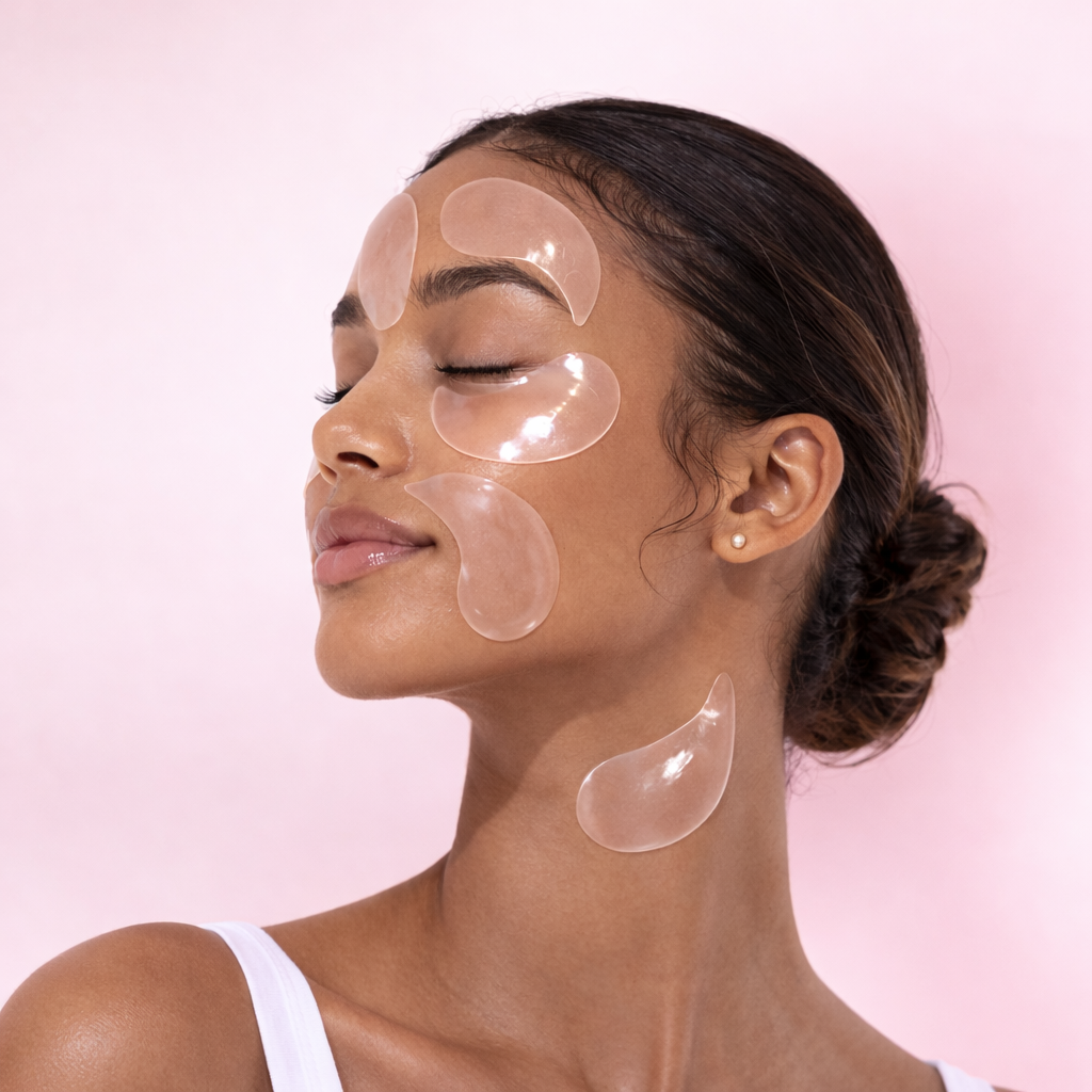 Peptide collagen hydrogel eye patches